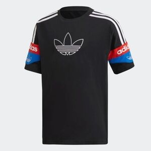 NWOT Adidas Team Tricolor Signature Trefoil Tee